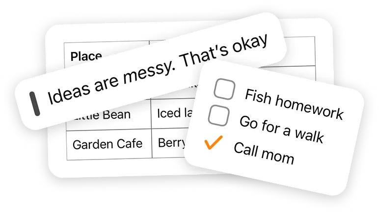 A Notice2 checklist with two open items and one checked off